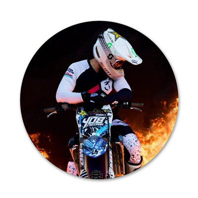 58 χιλιοστά Motocross χωμάτινα ποδήλατα Badge καρφίτσα καρφίτσα Αξεσουάρ για ρούχα Δώρο διακόσμηση σακιδίου πλάτης