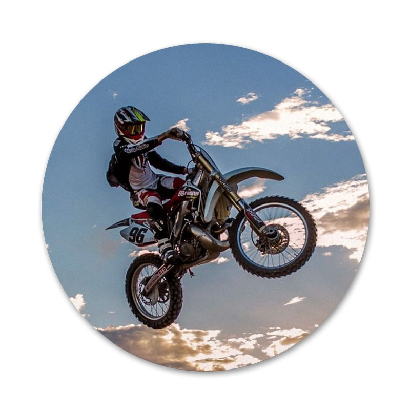 58 χιλιοστά Motocross χωμάτινα ποδήλατα Badge καρφίτσα καρφίτσα Αξεσουάρ για ρούχα Δώρο διακόσμηση σακιδίου πλάτης