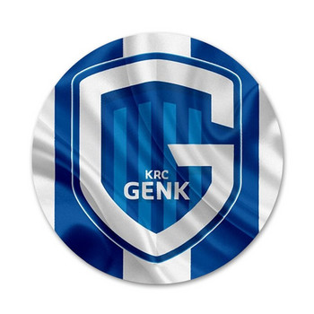 58 mm KRC Genk Футболна значка Брошка Аксесоари за игли за дрехи Декорация на раница Подарък