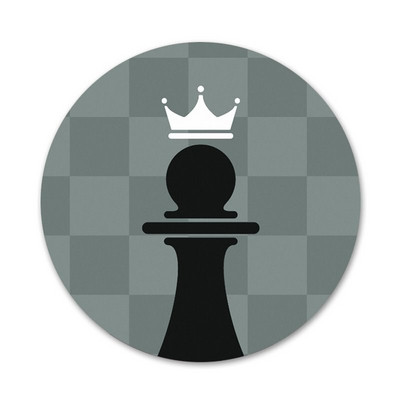 CHESS CHECK MATE Cell Badge Broșă Pin Accesorii pentru haine Rucsac Decorare cadou 58mm