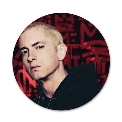 Αξεσουάρ καρφίτσας καρφίτσας 58 χιλιοστών με υπογραφή Hip Hop Rapper Eminem Badge για Δώρο Δώρο για σακίδιο πλάτης για ρούχα