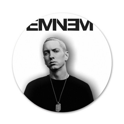 Αξεσουάρ καρφίτσας καρφίτσας 58 χιλιοστών με υπογραφή Hip Hop Rapper Eminem Badge για Δώρο Δώρο για σακίδιο πλάτης για ρούχα