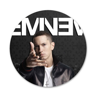 Αξεσουάρ καρφίτσας καρφίτσας 58 χιλιοστών με υπογραφή Hip Hop Rapper Eminem Badge για Δώρο Δώρο για σακίδιο πλάτης για ρούχα