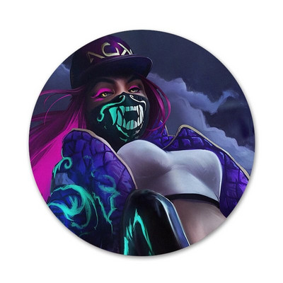 58 χιλιοστά Legends kda kaisa Ahri akali Evelynn Icons Καρφίτσες Διακοσμητικό σήμα Καρφίτσες Μεταλλικές κονκάρδες για ρούχα Διακόσμηση σακιδίου πλάτης