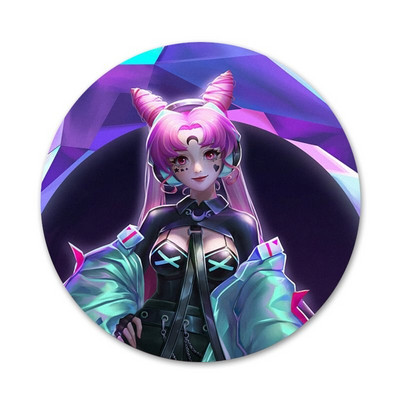 58 χιλιοστά Legends kda kaisa Ahri akali Evelynn Icons Καρφίτσες Διακοσμητικό σήμα Καρφίτσες Μεταλλικές κονκάρδες για ρούχα Διακόσμηση σακιδίου πλάτης