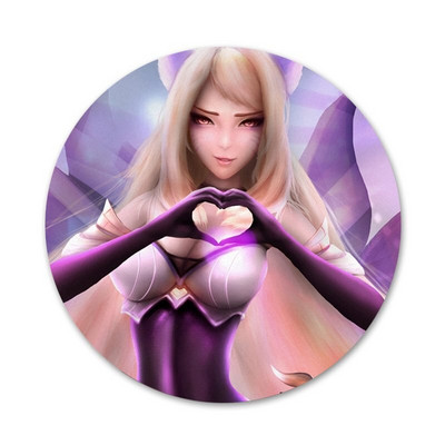 58 χιλιοστά Legends kda kaisa Ahri akali Evelynn Icons Καρφίτσες Διακοσμητικό σήμα Καρφίτσες Μεταλλικές κονκάρδες για ρούχα Διακόσμηση σακιδίου πλάτης