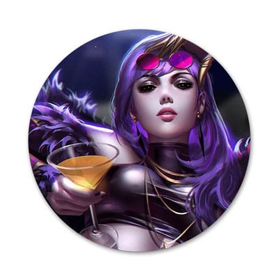 58 χιλιοστά Legends kda kaisa Ahri akali Evelynn Icons Καρφίτσες Διακοσμητικό σήμα Καρφίτσες Μεταλλικές κονκάρδες για ρούχα Διακόσμηση σακιδίου πλάτης