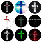 58 mm Biblija Isus Krist Kršćanske ikone Igle Dekoracija znački Broševi Metalne značke za odjeću Dekoracija ruksaka