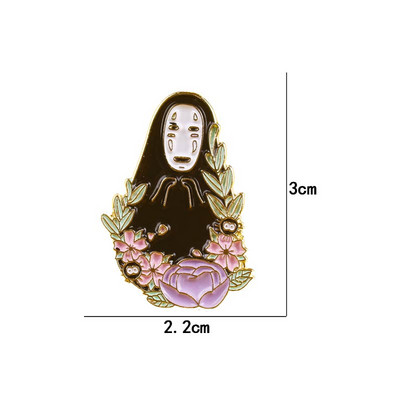 Kawaii näota mees Anime kaunistus metallist prossid ikoon riided revääri nööpnõelad märgi ehted kingituseks metallist nööpnõelad riiete jaoks müts pross