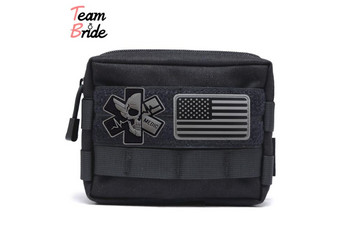 3D PVC Medical PARAMEDIC Skull Patches Tactical Military Decorative Patches Combat Rubber Medic Badges For Caps Backpack