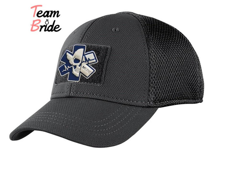 3D PVC Medical PARAMEDIC Skull Patches Tactical Military Decorative Patches Combat Rubber Medic Badges For Caps Backpack