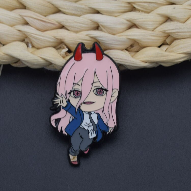 C3303 Igle za motornu pilu Broševi Igle Slatke stvari Emajlirane igle Značke na ruksaku Manga nakit Anime dodaci Pokloni za obožavatelje