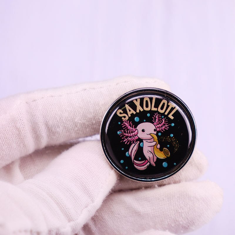 C2221 Χαριτωμένα κονκάρδες AxoLotl σε καρφίτσες για σακίδιο πλάτης Γυναικεία καρφίτσα για ρούχα Καρφίτσα από σμάλτο κοσμήματα για γυναίκες Αξεσουάρ μόδας