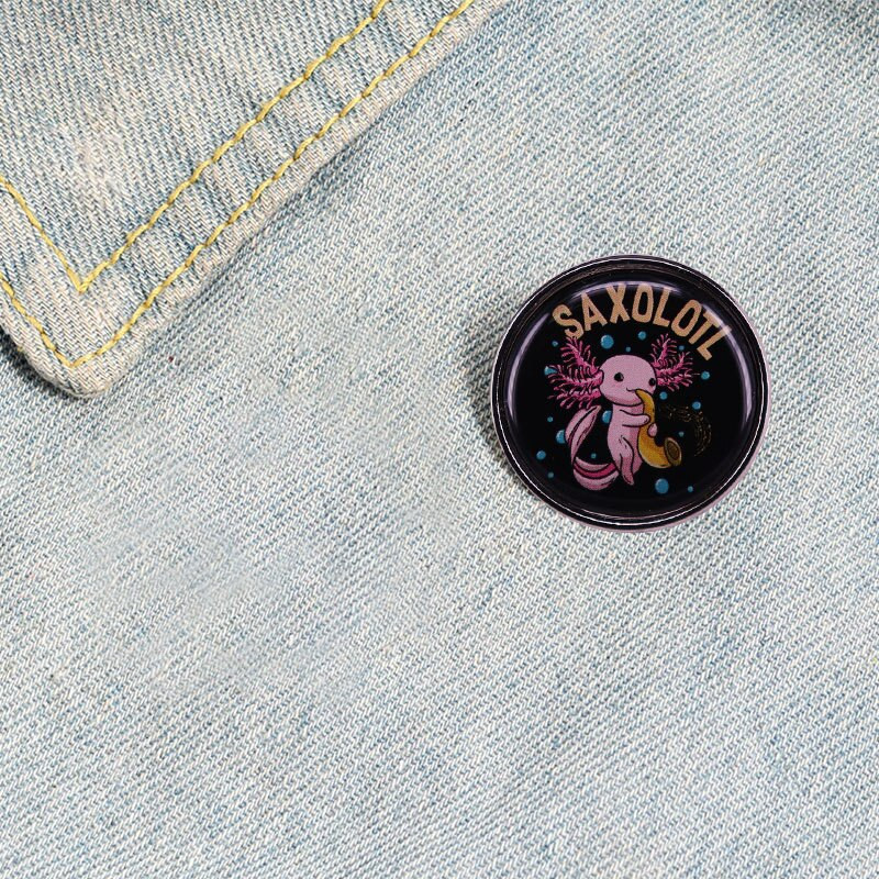 C2221 Χαριτωμένα κονκάρδες AxoLotl σε καρφίτσες για σακίδιο πλάτης Γυναικεία καρφίτσα για ρούχα Καρφίτσα από σμάλτο κοσμήματα για γυναίκες Αξεσουάρ μόδας