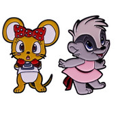 C3429 Anime smalț pin drăguț șoarece rever insigne pe rucsac broșă femei haine bijuterii accesorii de modă cadou cu ridicata