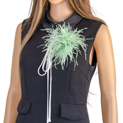 Retro klassikaline jaanalinnu suled pross Ehted salliklamber meestele naistele prossid reväärinõelad riidest kleidid aksessuaarid käsitöö plume