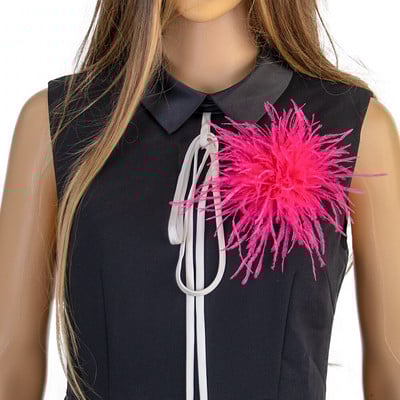 Retro klassikaline jaanalinnu suled pross Ehted salliklamber meestele naistele prossid reväärinõelad riidest kleidid aksessuaarid käsitöö plume