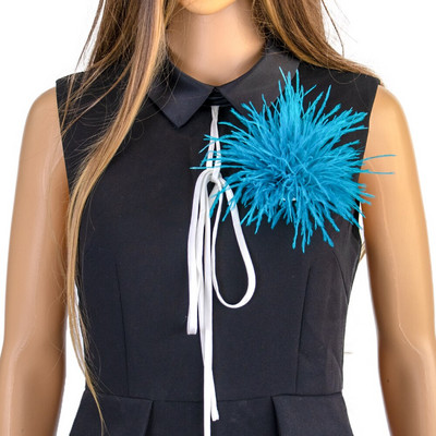 Retro klassikaline jaanalinnu suled pross Ehted salliklamber meestele naistele prossid reväärinõelad riidest kleidid aksessuaarid käsitöö plume