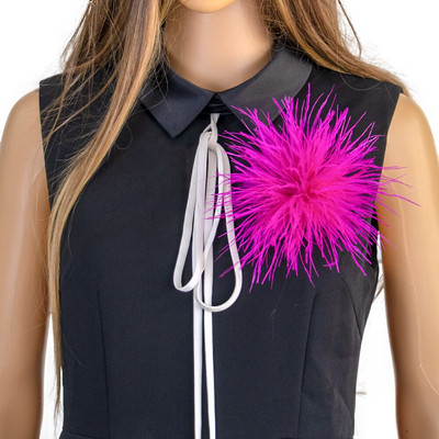 Retro klassikaline jaanalinnu suled pross Ehted salliklamber meestele naistele prossid reväärinõelad riidest kleidid aksessuaarid käsitöö plume