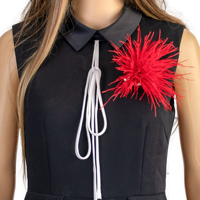 Retro klassikaline jaanalinnu suled pross Ehted salliklamber meestele naistele prossid reväärinõelad riidest kleidid aksessuaarid käsitöö plume