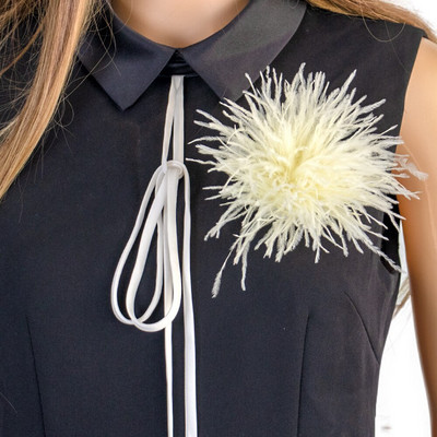 Retro klassikaline jaanalinnu suled pross Ehted salliklamber meestele naistele prossid reväärinõelad riidest kleidid aksessuaarid käsitöö plume