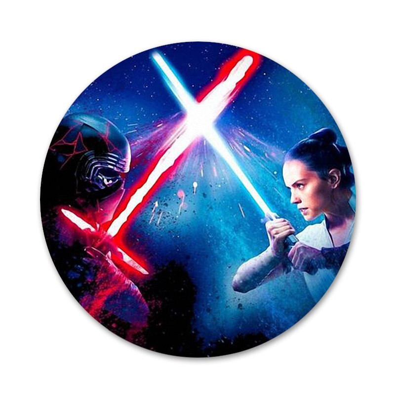 Raudona Mėlyna Lazerinis Kardas Piktogramos Smeigtukai Ženkliuko dekoravimas Sagės Metaliniai ženkleliai drabužiams Kuprinės puošimas