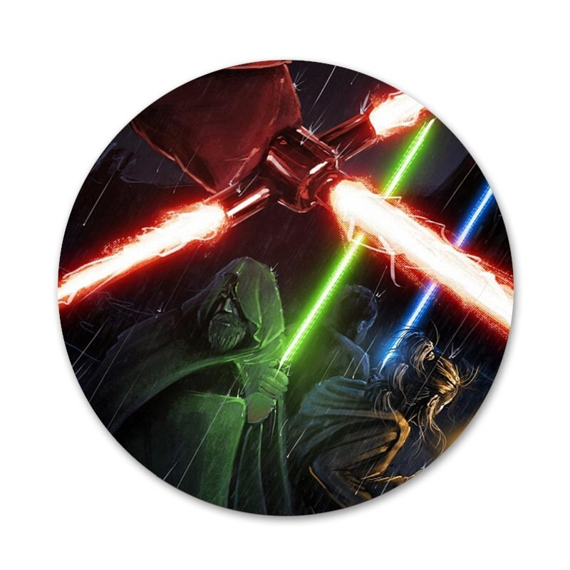 Raudona Mėlyna Lazerinis Kardas Piktogramos Smeigtukai Ženkliuko dekoravimas Sagės Metaliniai ženkleliai drabužiams Kuprinės puošimas