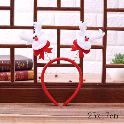 Ziemassvētku galvassegas bērniem Santa Elk Antlers Baby Galvassegas Bērni Diadem Elf Ausis Ragi Noel Navidad 2023 Matu aksesuāri