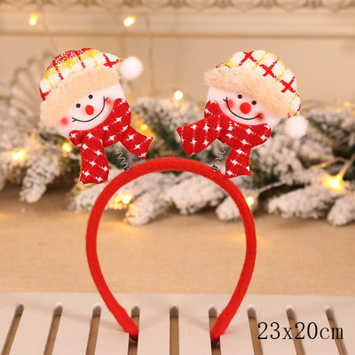 Ziemassvētku galvassegas bērniem Santa Elk Antlers Baby Galvassegas Bērni Diadem Elf Ausis Ragi Noel Navidad 2023 Matu aksesuāri