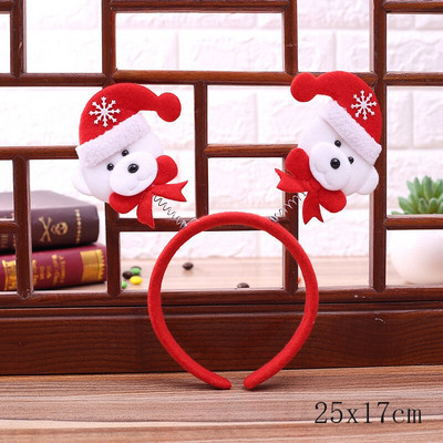 Ziemassvētku galvassegas bērniem Santa Elk Antlers Galvas saite Baby Diadem Elf Ausis Ragi Noel Navidad Jaungada matu aksesuāri