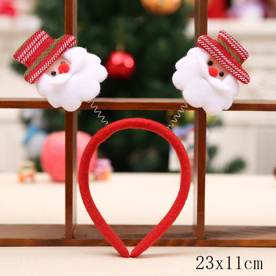 Ziemassvētku galvassegas bērniem Santa Elk Antlers Galvas saite Baby Diadem Elf Ausis Ragi Noel Navidad Jaungada matu aksesuāri