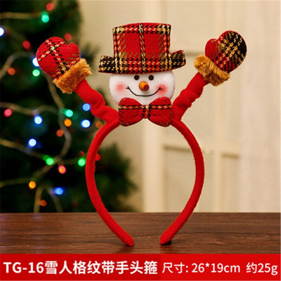 Ziemassvētku galvassegas bērniem Santa Elk Antlers Galvas saite Baby Diadem Elf Ausis Ragi Noel Navidad Jaungada matu aksesuāri