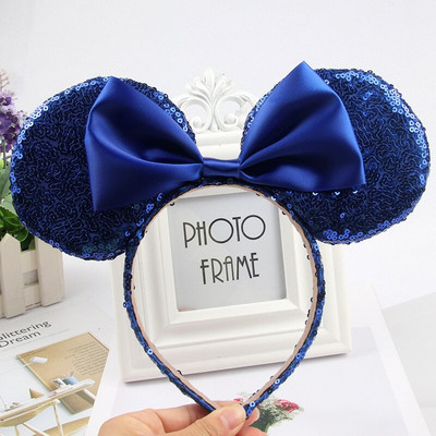 Mikija Pele Mikijs Ziemassvētku Galvassegas Meiteņu Loki Ausis Sequin Galvassegas Matu Aksesuāri Bērnu Sieviešu Galvas Lente Ballīte