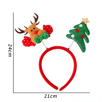 Χριστουγεννιάτικη κορδέλα Santa Tree Elk Hairband Χριστουγεννιάτικα στολίδια 2022 Καπέλα Πρωτοχρονιάς Χριστουγεννιάτικες μπομπονιέρες Noel Party Δώρο για παιδιά