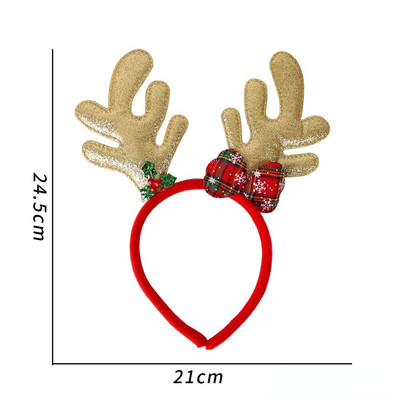 Ziemassvētku galvas saite Santa Tree Elk matu lente Ziemassvētku rotājumi 2022. gada galvassegas Jaunais gads Ziemassvētku Noela ballīte. Apgādājieties ar dāvanu bērniem