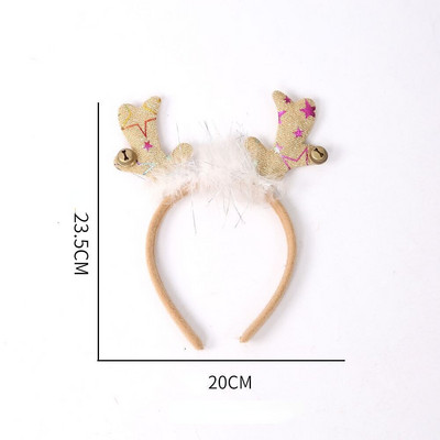 Ziemassvētku galvas saite Santa Tree Elk matu lente Ziemassvētku rotājumi 2022. gada galvassegas Jaunais gads Ziemassvētku Noela ballīte. Apgādājieties ar dāvanu bērniem