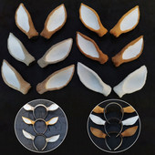 1 pora modeliavimo elnio ausų vestuvių fotografijos rekvizitai Performance Tire Mielas kalėdinis briedžio galvos apdangalo dekoras, „pasidaryk pats“ galvos apdangalo priedas