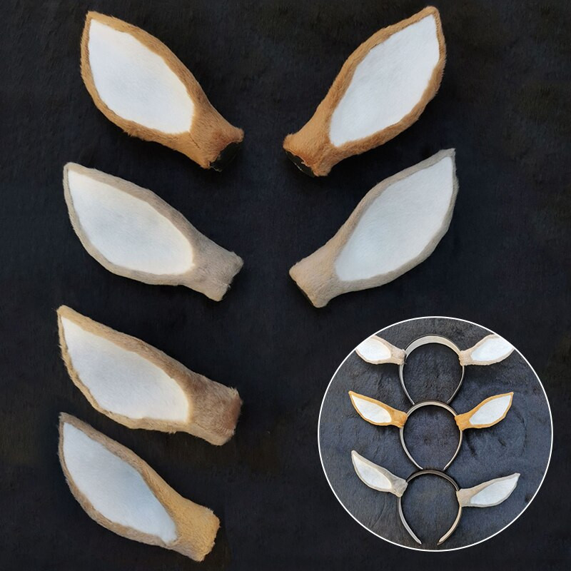 1 pora modeliavimo elnio ausų vestuvių fotografijos rekvizitai Performance Tire Mielas kalėdinis briedžio galvos apdangalo dekoras, „pasidaryk pats“ galvos apdangalo priedas