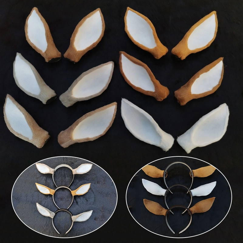 1 pora modeliavimo elnio ausų vestuvių fotografijos rekvizitai Performance Tire Mielas kalėdinis briedžio galvos apdangalo dekoras, „pasidaryk pats“ galvos apdangalo priedas