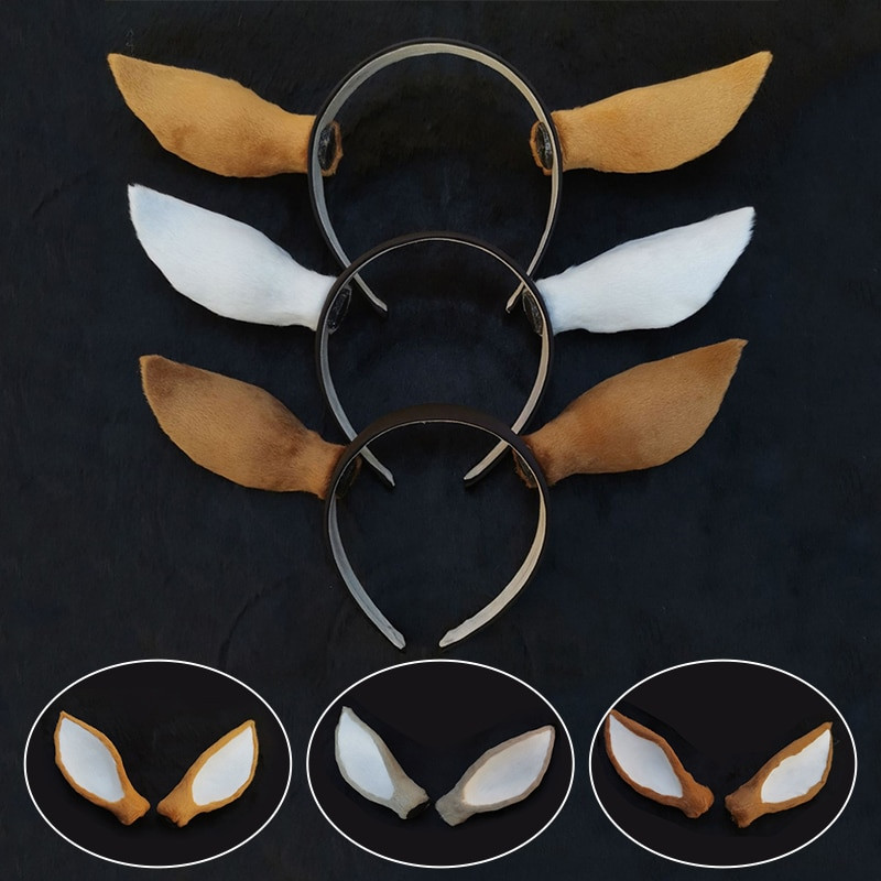 1 pora modeliavimo elnio ausų vestuvių fotografijos rekvizitai Performance Tire Mielas kalėdinis briedžio galvos apdangalo dekoras, „pasidaryk pats“ galvos apdangalo priedas