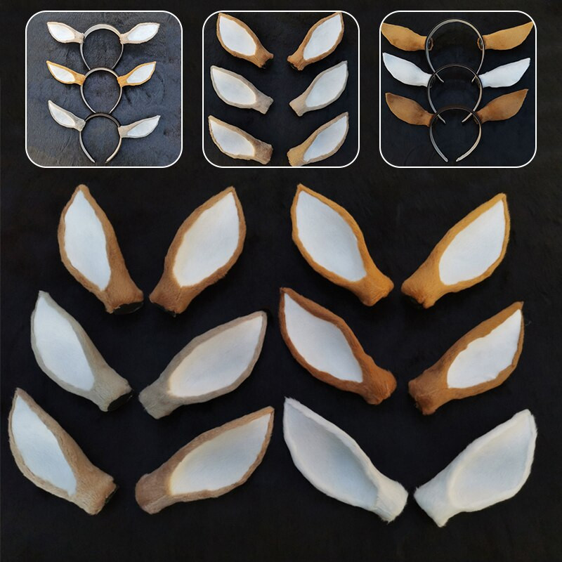 1 pora modeliavimo elnio ausų vestuvių fotografijos rekvizitai Performance Tire Mielas kalėdinis briedžio galvos apdangalo dekoras, „pasidaryk pats“ galvos apdangalo priedas