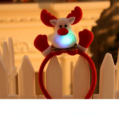 2022. Nova godina Božićna traka za glavu Snjegović LED svjetlo Traka za glavu Traka za kosu Božićni ukrasi Noel Navidad 2021. Dodaci za kosu