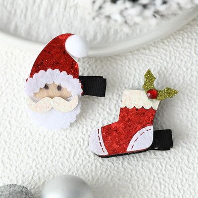 1/2 τμχ Χαριτωμένα φουρκέτα για αυτιά από ελάφι Χριστουγεννιάτικες βαρέτες για τα μαλλιά Διακοσμημένα όμορφα κλιπ ελαφιού Κλιπ μαλλιών Αξεσουάρ μαλλιών Δώρο για κορίτσια