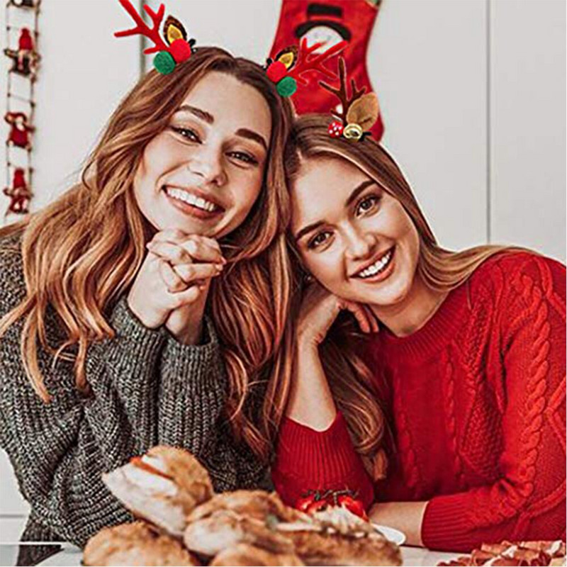 1/2 τμχ Χαριτωμένα φουρκέτα για αυτιά από ελάφι Χριστουγεννιάτικες βαρέτες για τα μαλλιά Διακοσμημένα όμορφα κλιπ ελαφιού Κλιπ μαλλιών Αξεσουάρ μαλλιών Δώρο για κορίτσια