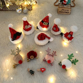 Χριστουγεννιάτικα κλιπ μαλλιών Παιδικά κορίτσια Φεστιβάλ δώρο καπέλο φουρκέτα Χαριτωμένα ελάφια κουκουνάρια φουρκέτες αυτιών Καλύμματα κεφαλής για ενήλικες Αξεσουάρ μαλλιών