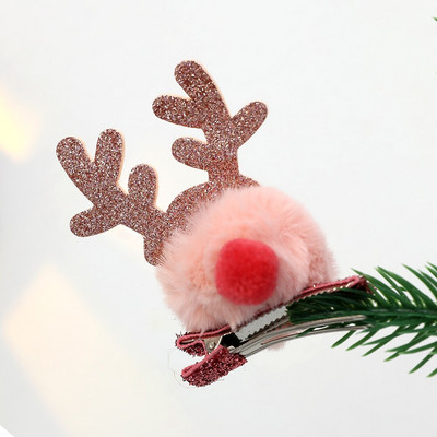 Χριστουγεννιάτικα κλιπ μαλλιών Παιδικά κορίτσια Φεστιβάλ δώρο καπέλο φουρκέτα Χαριτωμένα ελάφια κουκουνάρια φουρκέτες αυτιών Καλύμματα κεφαλής για ενήλικες Αξεσουάρ μαλλιών