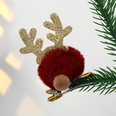 Χριστουγεννιάτικα κλιπ μαλλιών Παιδικά κορίτσια Φεστιβάλ δώρο καπέλο φουρκέτα Χαριτωμένα ελάφια κουκουνάρια φουρκέτες αυτιών Καλύμματα κεφαλής για ενήλικες Αξεσουάρ μαλλιών