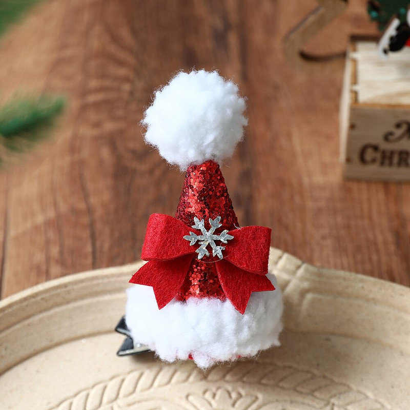 Χριστουγεννιάτικα κλιπ μαλλιών Παιδικά κορίτσια Φεστιβάλ δώρο καπέλο φουρκέτα Χαριτωμένα ελάφια κουκουνάρια φουρκέτες αυτιών Καλύμματα κεφαλής για ενήλικες Αξεσουάρ μαλλιών