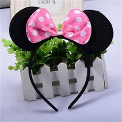 12 τμχ Αγόρια Κορίτσια Φιόγκος Ποντίκι Αυτιά Κεφαλόδεσμος Αξεσουάρ για μωρά μαλλιά Κορδέλες κεφαλής Παιδικό πάρτι γενεθλίων Παιδικό πάρτι βροχής κουκκίδες γυναικείες κορδέλες μαλλιών