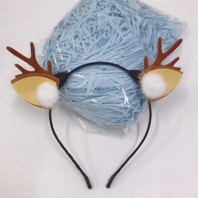 Elk Antler Headband Forest Branch Deer Ear Christmas Party Headwear Αξεσουάρ για τα μαλλιά Πασχαλινή σκηνή Εμφάνιση φωτογραφιών για παιδιά ενήλικες